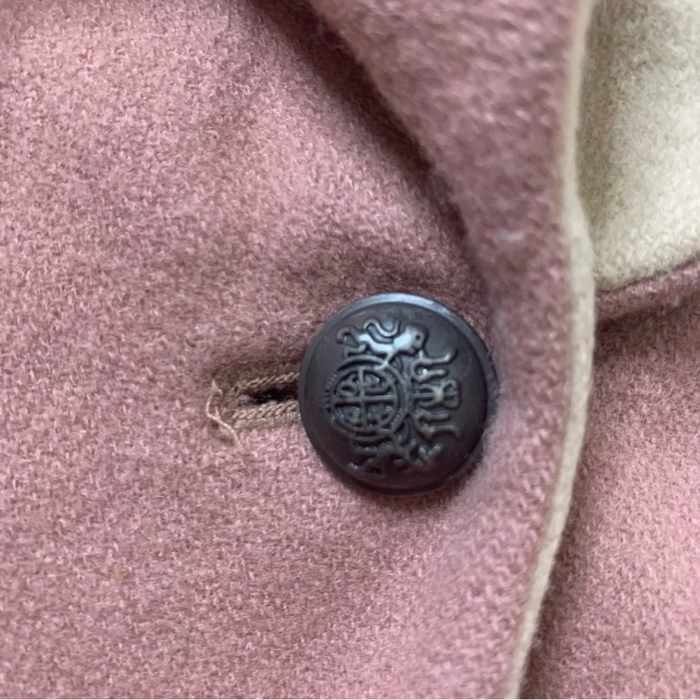 STELLA MCCARTNEY Kids Lee Jacket Wool With Military Detailing Pink/Beige Girl 6Y - Picture 9 of 15